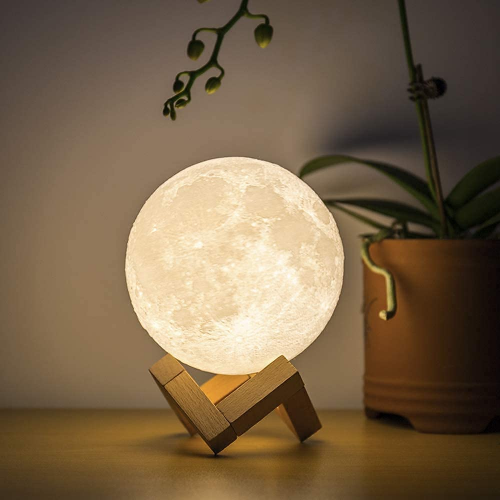 3D Moon Lamp with 7 Color Change, 15 cm Touch Sensor Night Light for Bedroom, Moonlight Lamp with Stand & USB – Ideal for Bedside, Valentine’s, Festival, Corporate, and Wedding Gifts