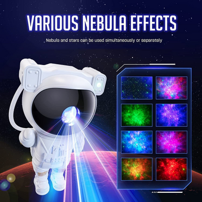 Desidiya® Astronaut Galaxy Projector with Remote Control – 360° Adjustable Nebula Night Light with Timer for Kids, Adults, Bedroom, Gaming Room, Home, and Party Décor